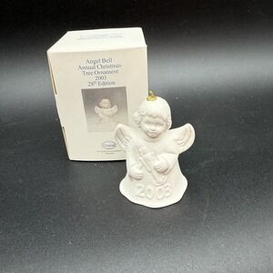 2003 Goebel, 28th Annual, White, Angel Bell Ornament, NEW, 44-403-01-2 EUC